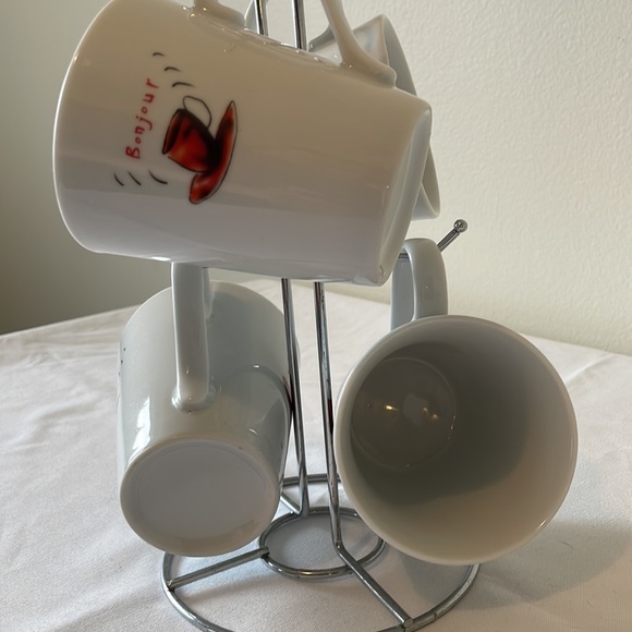 Bonjour coffee mugs. Straight from France!!! - Picture 2 of 5